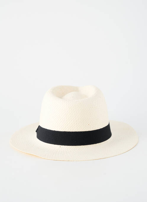 Chapeau forme chapeau paille noir AUREGA homme