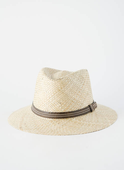 Chapeau forme chapeau paille beige CRAMBES homme