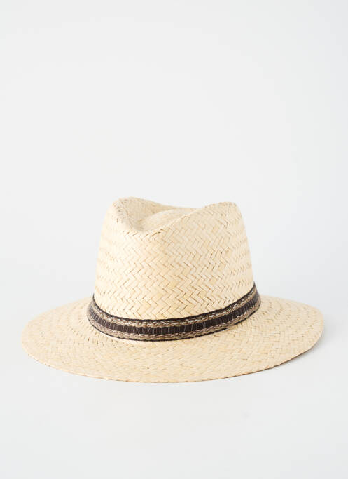 Chapeau forme chapeau paille beige AUREGA homme