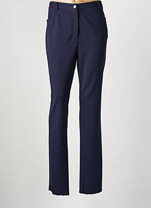 Pantalon droit stretch taille normale bleu JUMFIL femme