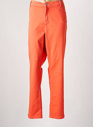 Pantalon droit stretch taille normale orange DIANE LAURY femme