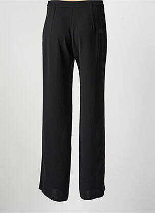 Pantalon droit tissage popeline taille normale noir JUMFIL femme