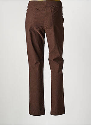 Pantalon droit stretch taille normale marron JUMFIL femme