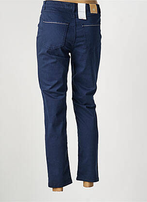 Pantalon 7/8 stretch taille normale bleu SAINT HILAIRE femme