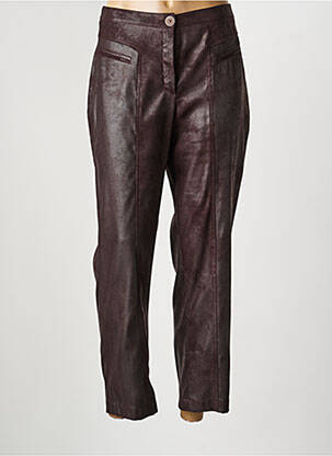 Pantalon droit stretch taille normale marron JUMFIL femme