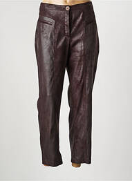 Pantalon droit stretch taille normale marron JUMFIL femme