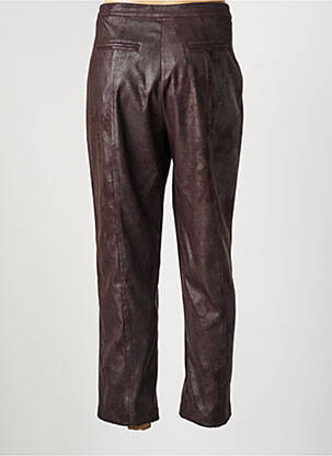 Pantalon droit stretch taille normale marron JUMFIL femme