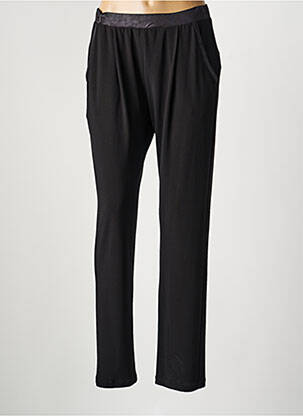 Pantalon droit tissage crêpe taille normale noir JUMFIL femme