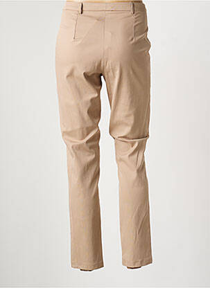 Pantalon chino tissage popeline taille normale beige JUMFIL femme