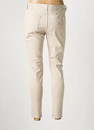 Jeans coupe slim taille normale taille normale beige CARLA KOPS femme