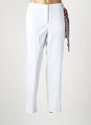 Pantalon droit stretch taille normale blanc BETTY BARCLAY femme