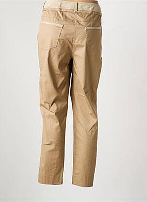 Pantalon droit stretch taille normale marron FUEGO WOMAN femme