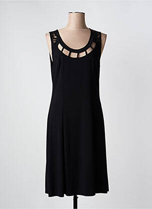 Robe mi-longue sans manche sans manche noir JUMFIL femme