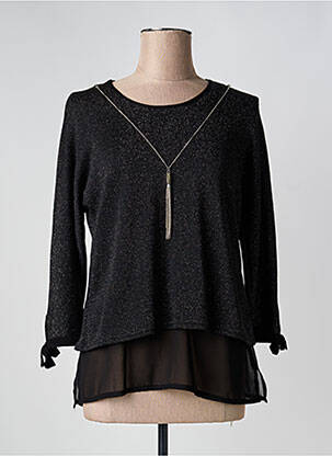 Top stretch manches longues noir JUMFIL femme