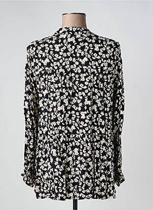 Blouse imprimé fleurs manches longues noir QUATTRO femme
