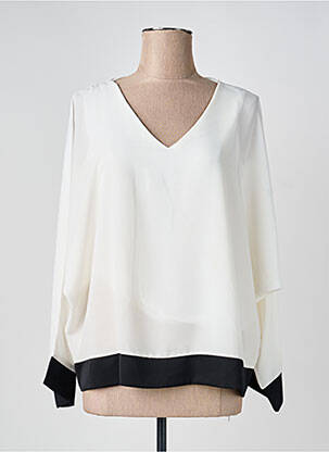 Blouse manches longues manches longues blanc QUATTRO femme