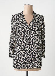 Blouse imprimé fantaisie manches longues noir QUATTRO femme