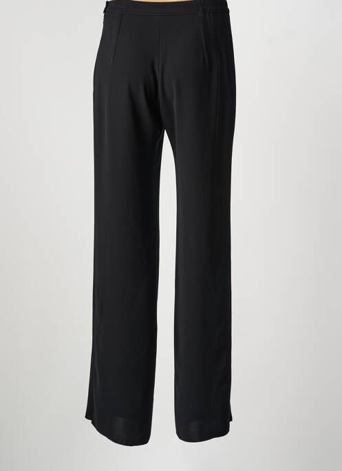 Pantalon droit tissage popeline taille normale noir JUMFIL femme