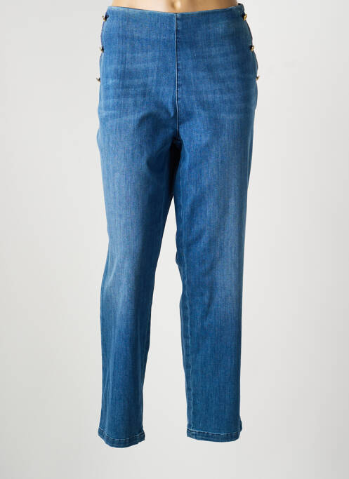 Jeans coupe slim stretch taille normale bleu SAINT HILAIRE femme