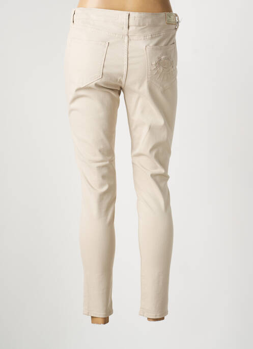 Jeans coupe slim taille normale taille normale beige CARLA KOPS femme