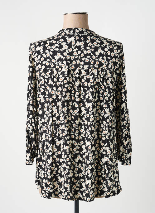Blouse imprimé fantaisie manches longues noir QUATTRO femme