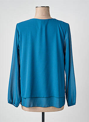 Blouse manches longues manches longues bleu QUATTRO femme