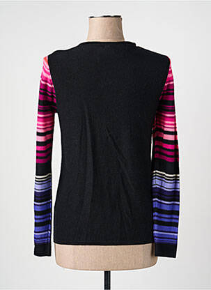 Gilet manches longues col rond noir ANANKE femme