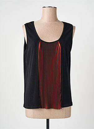 Top stretch sans manche orange JUMFIL femme