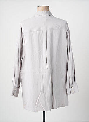 Veste casual col chemisier gris JUMFIL femme