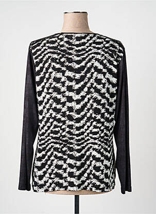 Top imprimé fantaisie manches longues noir QUATTRO femme