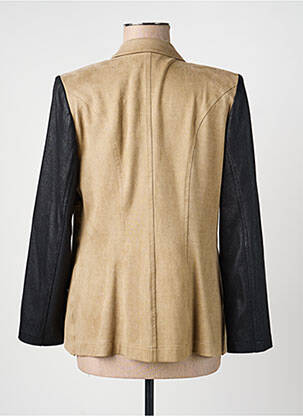 Veste casual col tailleur beige JUMFIL femme