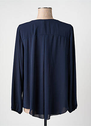 Blouse manches longues manches longues bleu QUATTRO femme