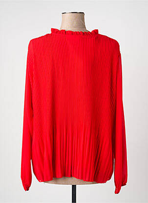 Blouse col rond manches longues rouge QUATTRO femme