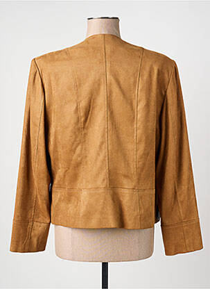 Veste casual col tailleur beige JUMFIL femme