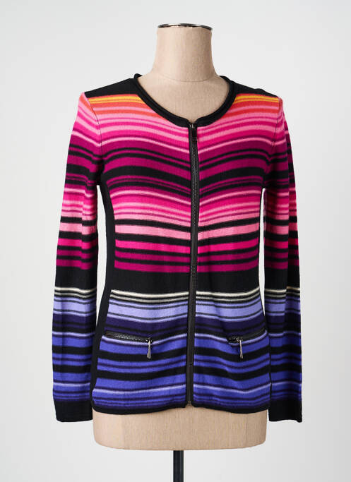 Gilet manches longues fermeture boutonnée sur le devant noir ANANKE femme