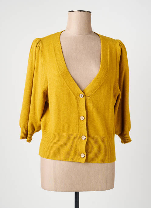 Gilet manches longues manches 3/4 jaune QUATTRO femme