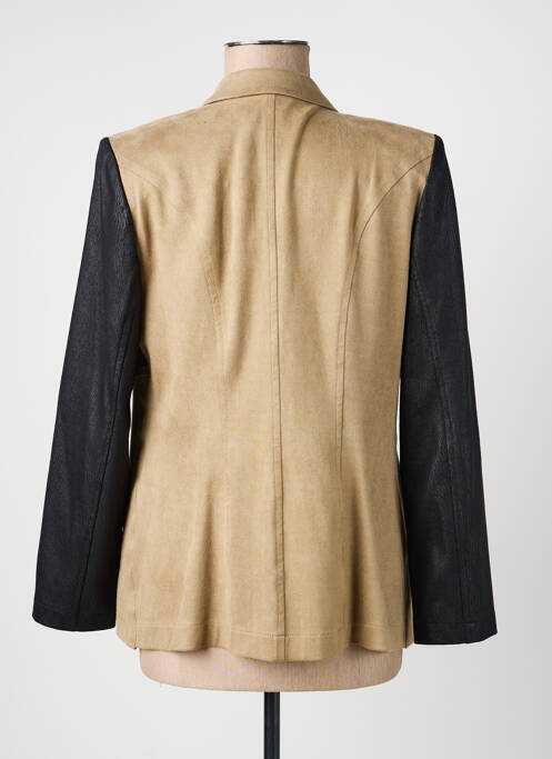 Veste casual col tailleur beige JUMFIL femme