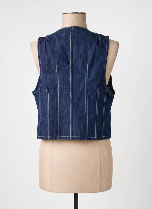Gilet sans manche coupe cintrée bleu JUMFIL femme