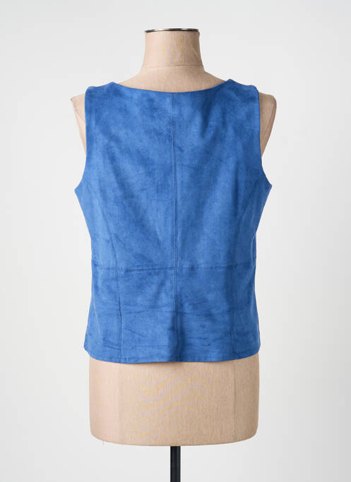 Top col carré sans manche bleu JUMFIL femme