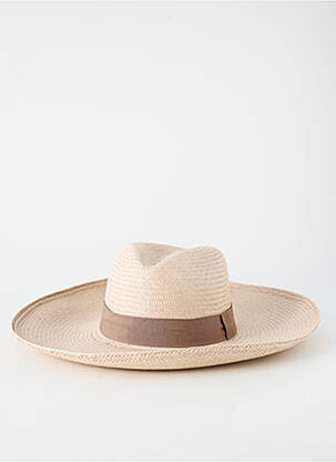 Chapeau forme chapeau paille marron PANAMA HAT femme