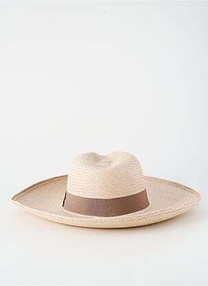 Chapeau forme chapeau paille marron PANAMA HAT femme
