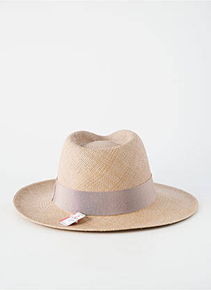 Chapeau forme chapeau paille beige MADE IN ECUADOR homme