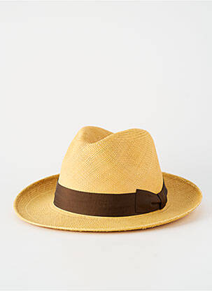 Chapeau forme chapeau paille marron PANAMA homme