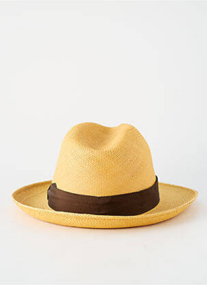 Chapeau forme chapeau paille marron PANAMA homme