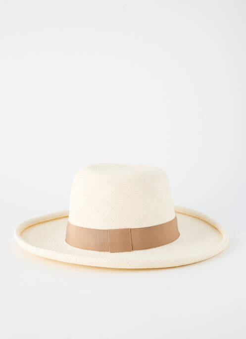 Chapeau forme chapeau paille beige MADE IN ECUADOR unisexe