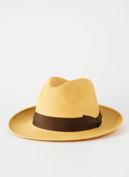 Chapeau forme chapeau paille marron PANAMA homme