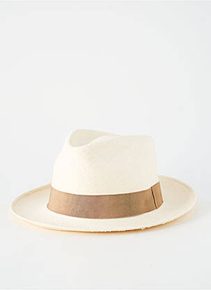 Chapeau forme chapeau paille beige MADE IN ECUADOR homme