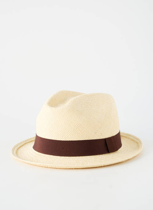 Chapeau forme chapeau paille marron PANAMA homme