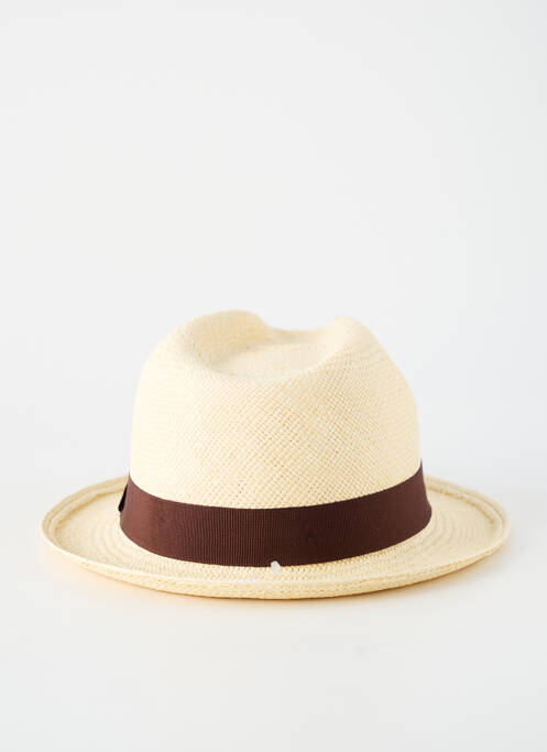 Chapeau forme chapeau paille marron PANAMA homme