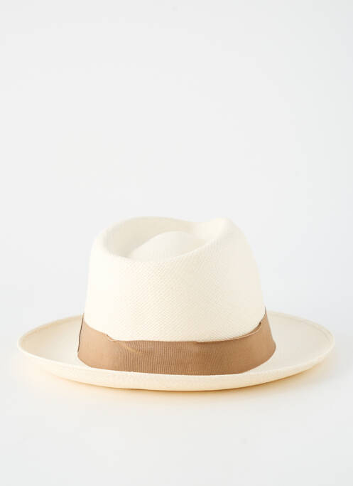 Chapeau forme chapeau paille beige MADE IN ECUADOR homme